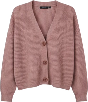 Women's Mauve Knit Cardigan