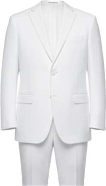 Men's White Linen Suit 2 Piece