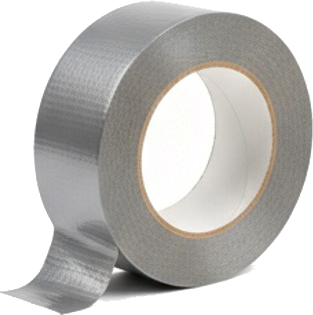 Silver Duct Tape Roll