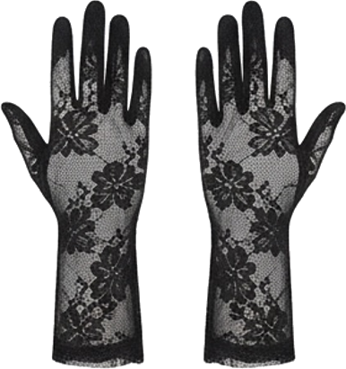 Black Lace Gloves