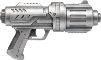 Silver Toy Ray Gun Blaster