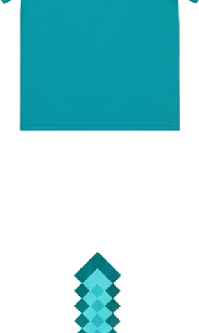 Foam Pixel Sword Light Blue
