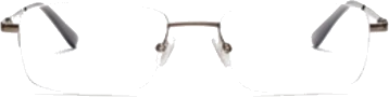 Thin Rectangle Rimless Glasses
