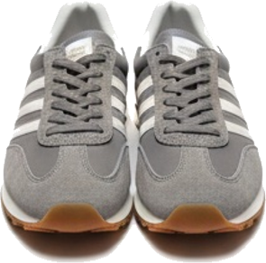Grey Suede Running Sneakers