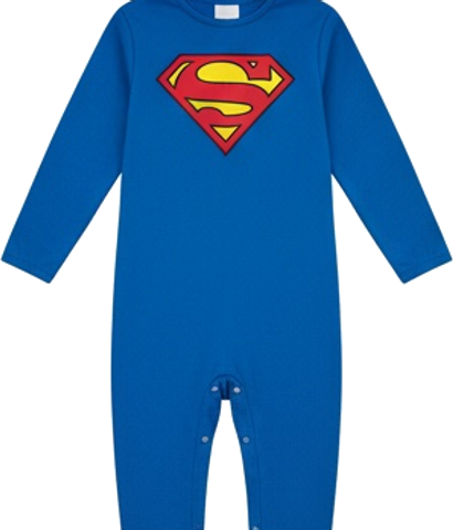 Blue Hero Bodysuit with Red and Yellow Chest Shield