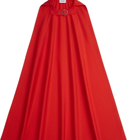 Long Red Hero Cape