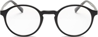 Round Black Frame Glasses